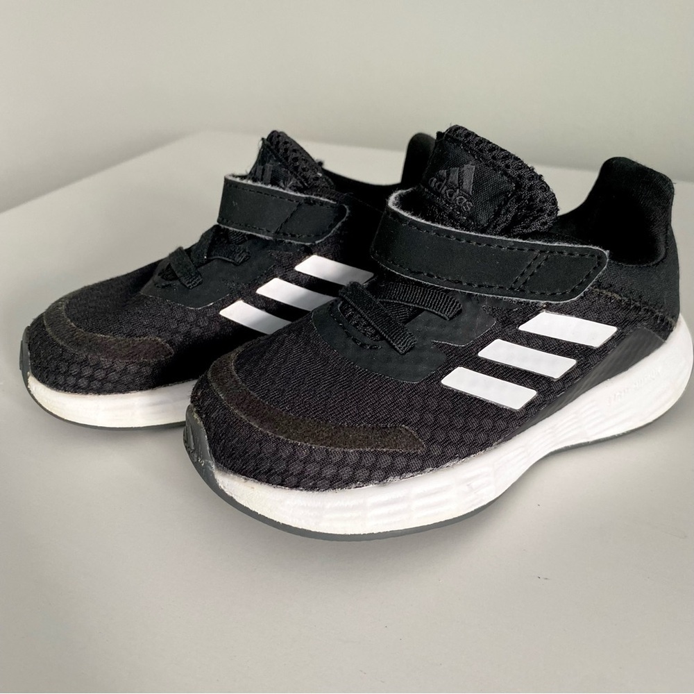Adidas Kids Black and White Sneakers